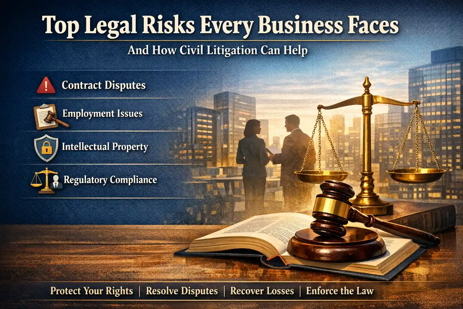 Top Legal Risks Every Business Faces and How Civil Litigation Can Help